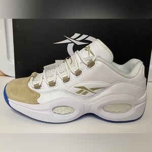 Reebok Question Low Oatmeal Shoes Sneaker Size 10 DS ALLEN INVERSION REEBOK 1999